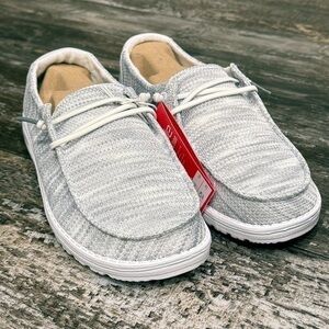 Hey‎ Dude Wendy Sox Slip On Shoes Comfy Glacier Grey Womens Size 6 NWT